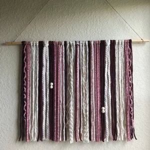 Bohemian wall hanging yarn tapestry